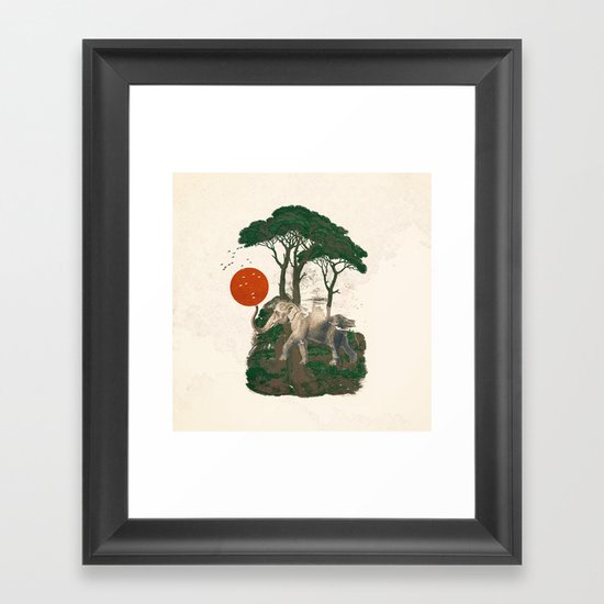 Savanna Sunrise Framed Art Print