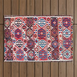 Shahsavan Azerbaijan Northwest Persian Kilim Print Outdoor Rug