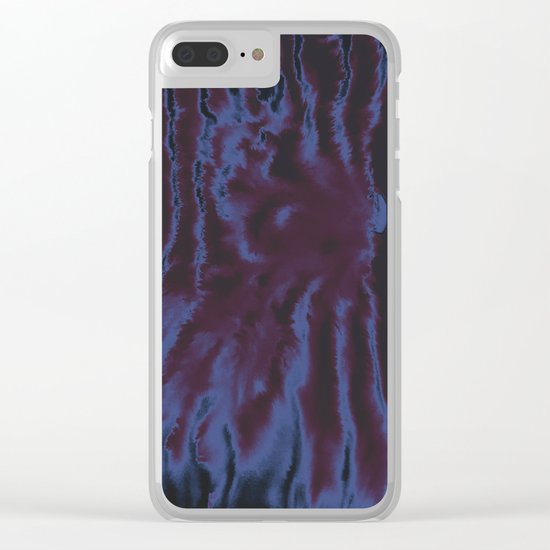 faux tie-dye Clear iPhone Case