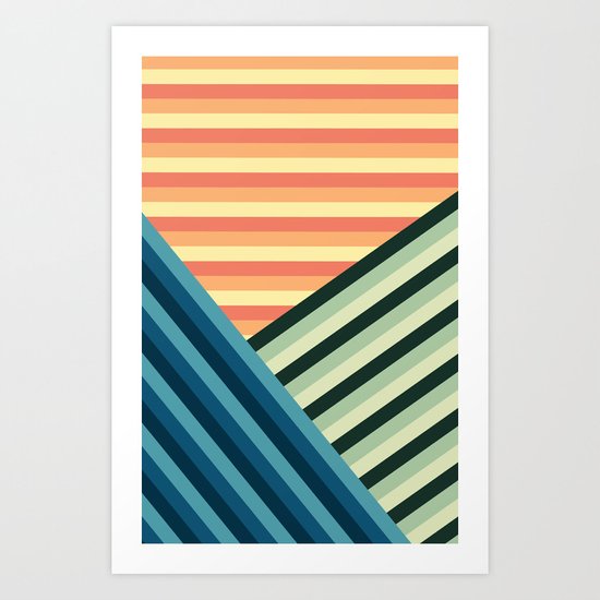 Stripes Are Us Art Print