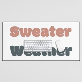 Sweater Weather Desk Mat
