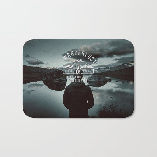 Wanderlust - Mountains and lake - Photoadaption Bath Mat