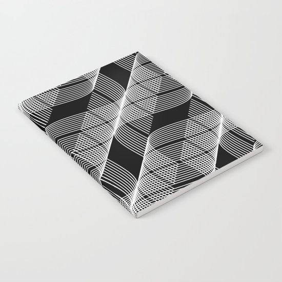 Black White Helix Notebook