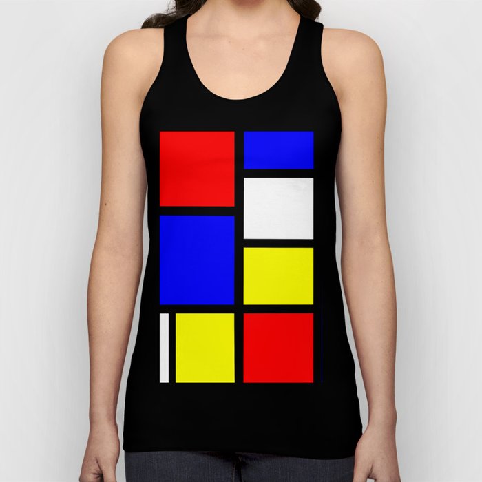 BLUE, RED, YELLOW & WHITE - Composition No. I - NEOPLASTICISM STYLE Tank Top