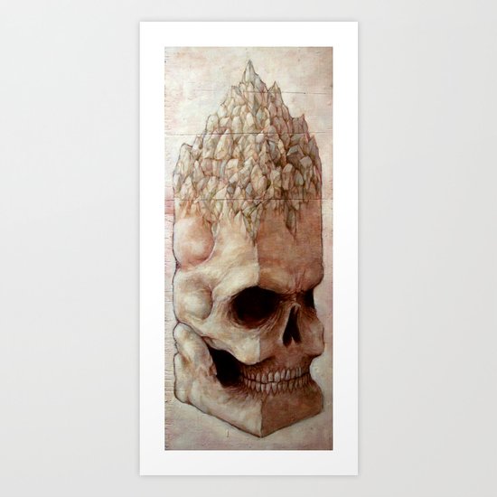 Skull Mountain Art Print