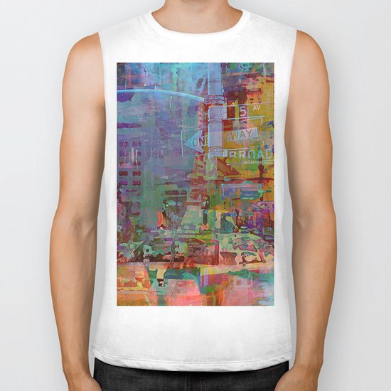 Somewhere in the city Biker Tank
