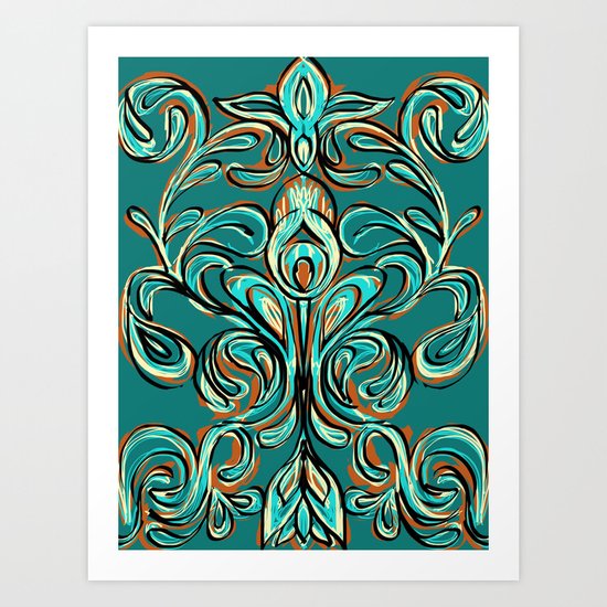 swirls Art Print