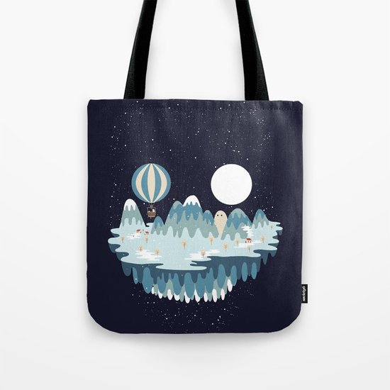 Winter skull Tote Bag