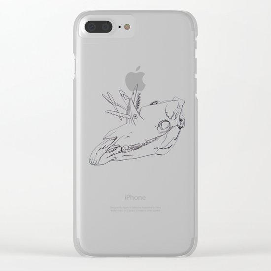 Swiss Army Unicorn Clear iPhone Case