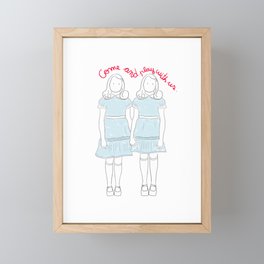 Twins Framed Mini Art Print