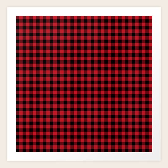 Winter red and black plaid christmas gifts minimal pattern plaids