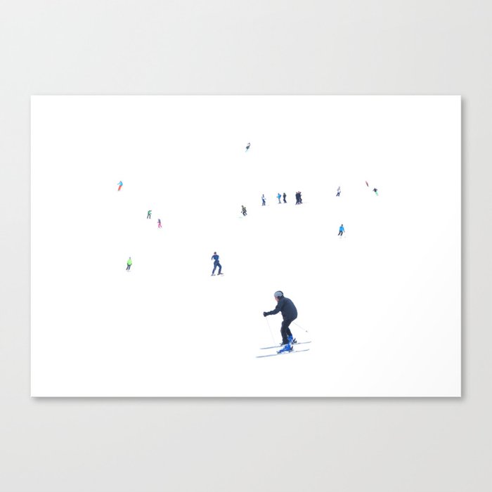 THE SKIERS Canvas Print