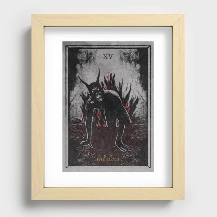The Devil Recessed Framed Print