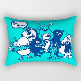 Monsters Want To Be Heard Too Rectangular Pillow