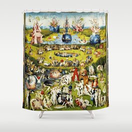 Bosch Garden Of Earthly Delights 3 Panel Shower Curtain
