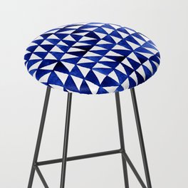 Triangle Grid ultramarine Bar Stool