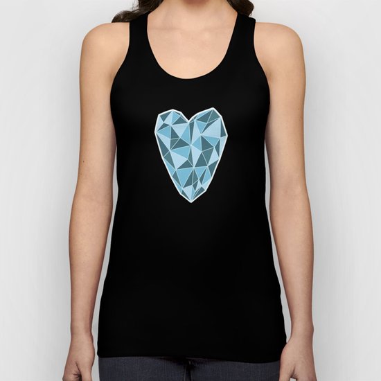 Geometric Heart Unisex Tank Top