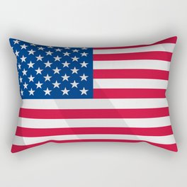 Waving US Flag Rectangular Pillow