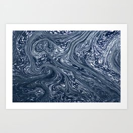 Baptism River Foam 1 Art Print