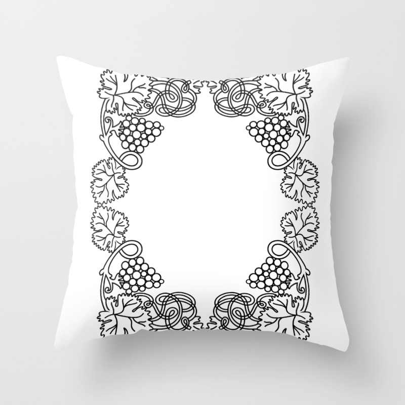 Abstract Floral Frame Throw Pillow By Angelinna Society6