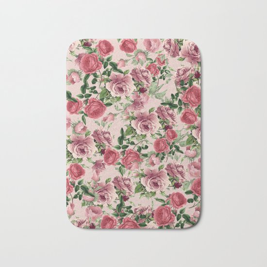 FLORAL PATTERN 09a Bath Mat