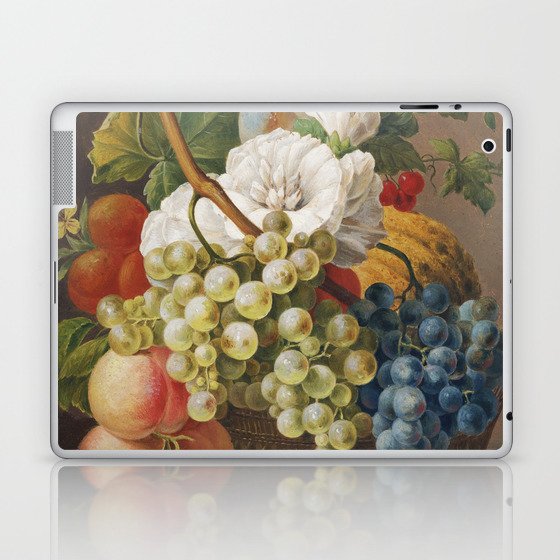 Flowers and Fruit in a Basket Laptop & iPad Skin