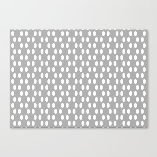 Aelbrecht Grey Pattern Canvas Print