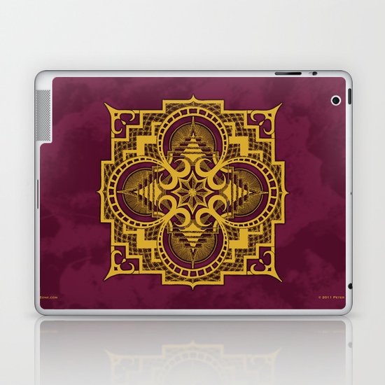 omjárah gold gallery mandala Laptop & iPad Skin