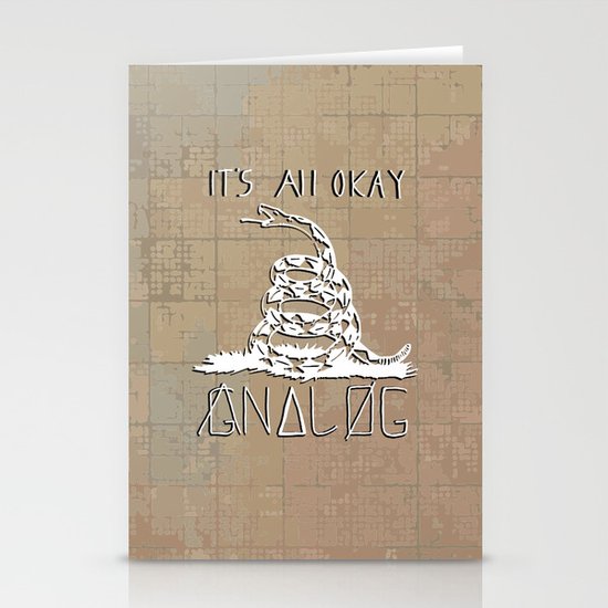 Gnalog (Analog Zine) Stationery Cards