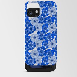 azul blue and white poppy floral arrangements iPhone Card Case