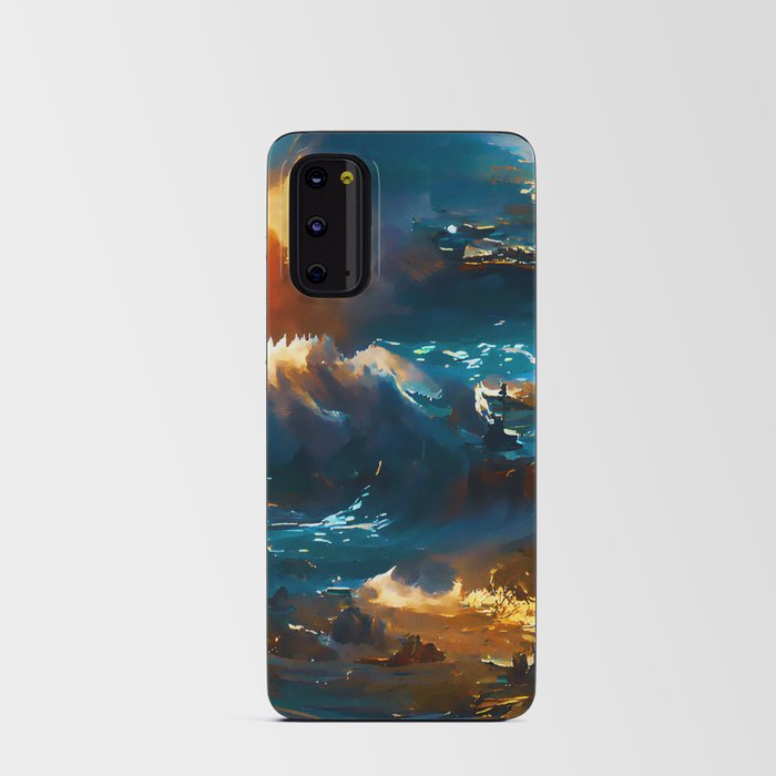 Stormy Ocean Android Card Case