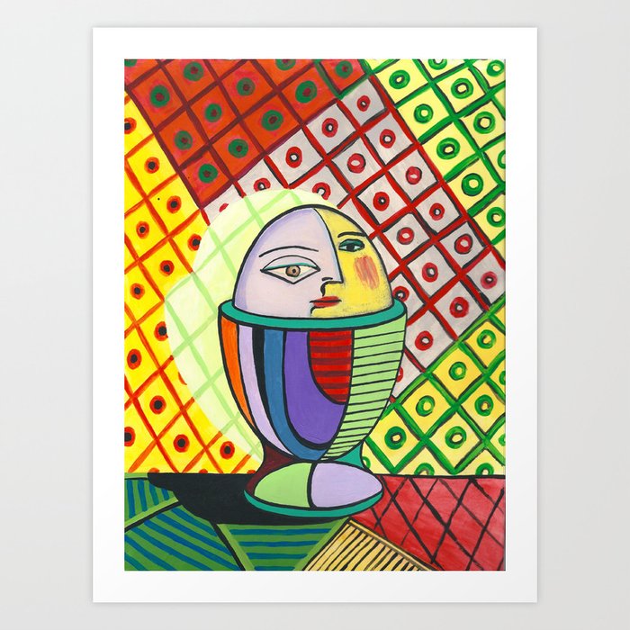 A boiled egg according to Pablo Picasso Art Print by ...