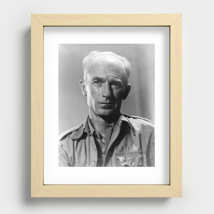 Ernie Pyle Portrait - 1945 Recessed Framed Print