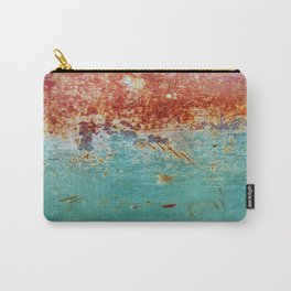 Teal Rust Carry-All Pouch | Erode, Teal, Mint, Rusty, Aqua, Decay, Rust, Grunge, Eroded, Photo 