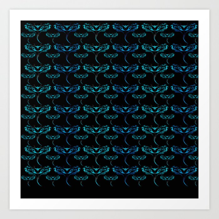Manta pattern Art Print