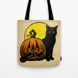Still Life with Feline and Gourd Tote Bag