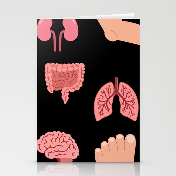 Human anatomy Stationery Cards