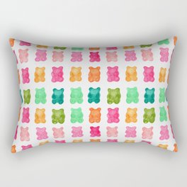 Gummy Bears Colorful Candy Rectangular Pillow