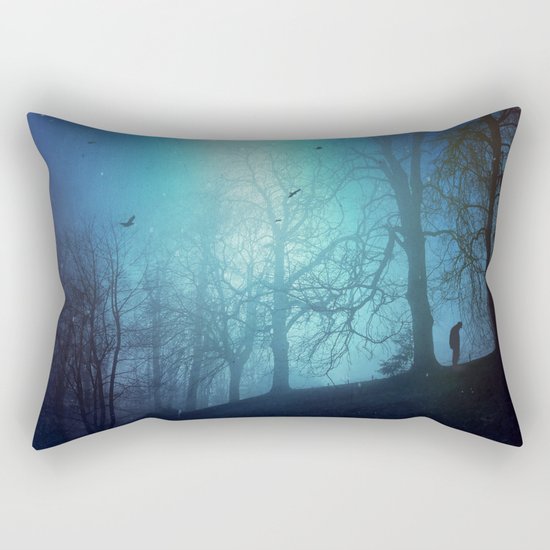 Bluer than Midnight Rectangular Pillow