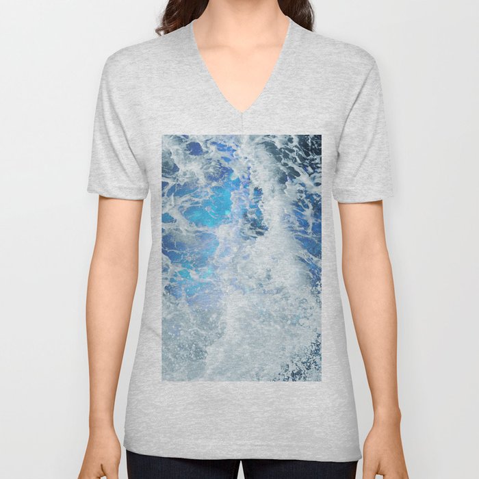 Perfect Sea Waves II V Neck T Shirt