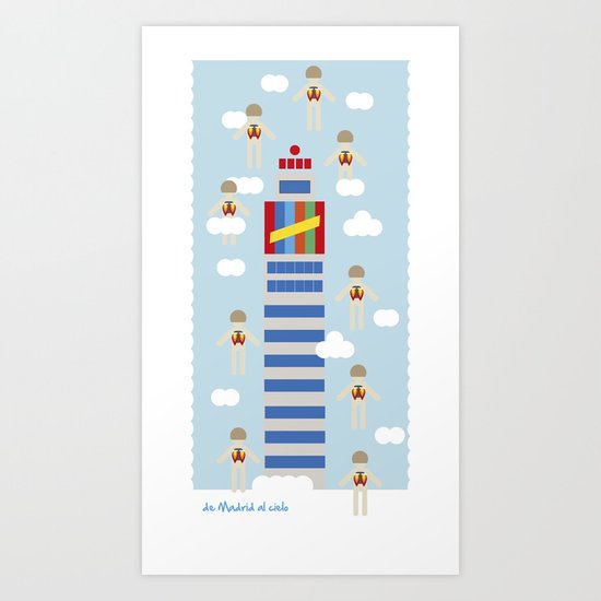 Madrid to heaven Art Print