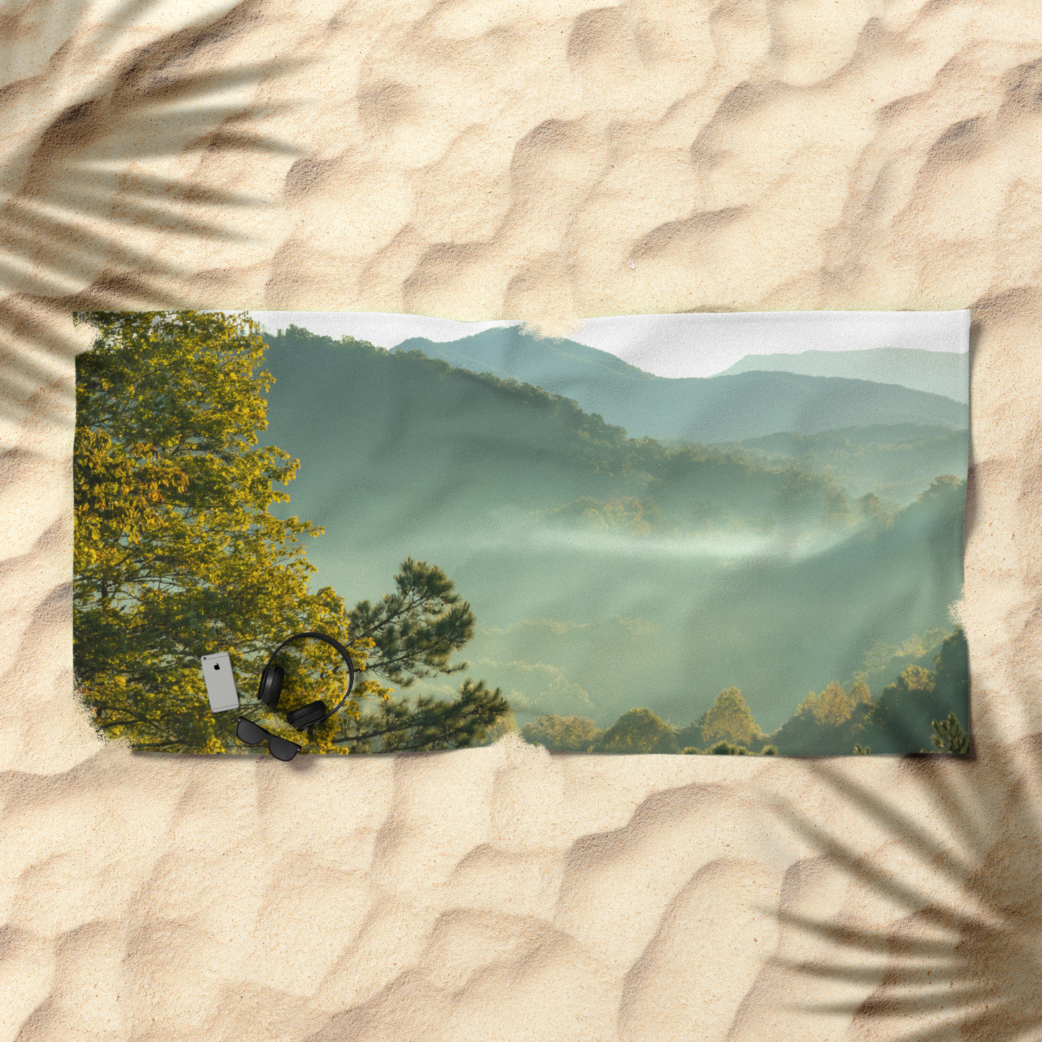 Smoky Mountain Sunrise Beach Towel By Jmccool Society6