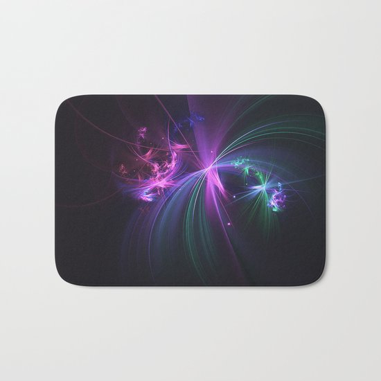 Fireworks Fractal Bath Mat