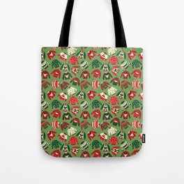 Ugly Christmas Sweaters Pattern Tote Bag