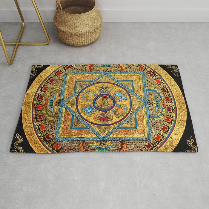 Buddhist Hindu Mandala 23 Rug