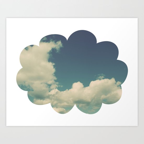 Puffy Cloud Art Print