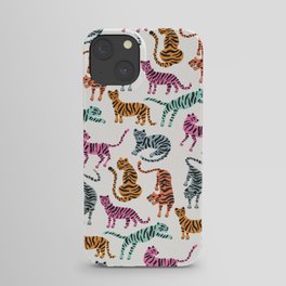 Tiger Collection – Pink & Blue Palette iPhone Case