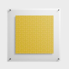 Dachshunds in honey yellow Floating Acrylic Print