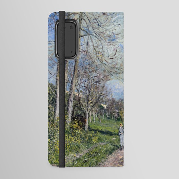 Alfred Sisley - Banks of the Seine at By Android Wallet Case