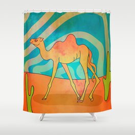 Trippy Camel Shower Curtain